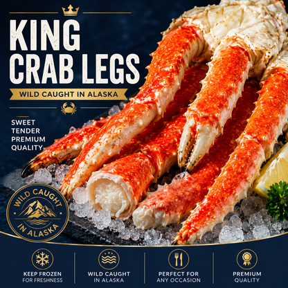🦀 Summer Seafood Sale | Wild Alaskan King Crab Legs – Premium Quality at Limited-Time Price