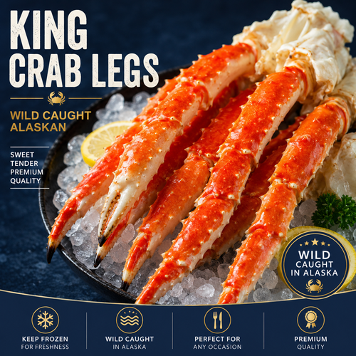 🦀 Summer Seafood Sale | Wild Alaskan King Crab Legs – Premium Quality at Limited-Time Price