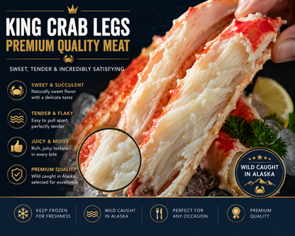 🦀 Summer Seafood Sale | Wild Alaskan King Crab Legs – Premium Quality at Limited-Time Price