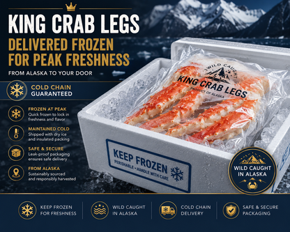 🦀 Summer Seafood Sale | Wild Alaskan King Crab Legs – Premium Quality at Limited-Time Price